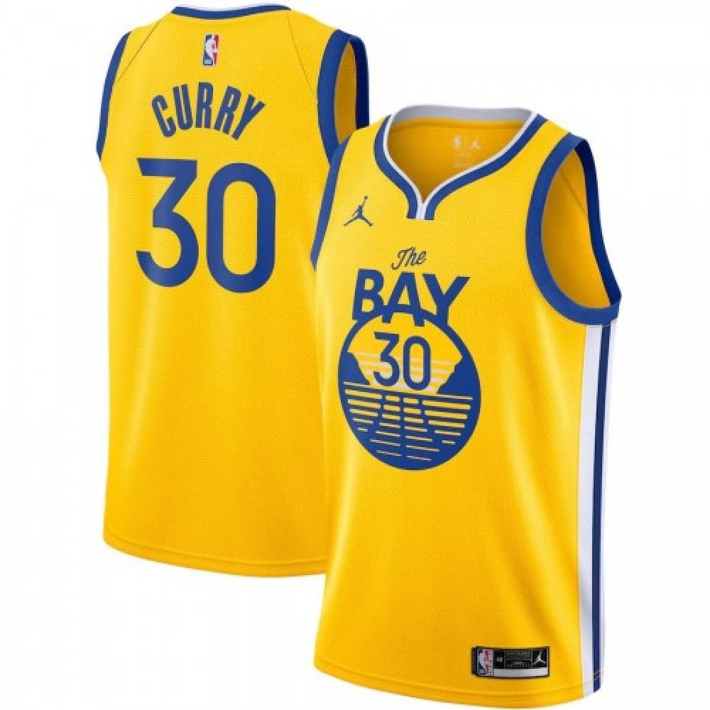 Kids' Golden State Warriors 2020/21 Gold Statement Swingman Jersey