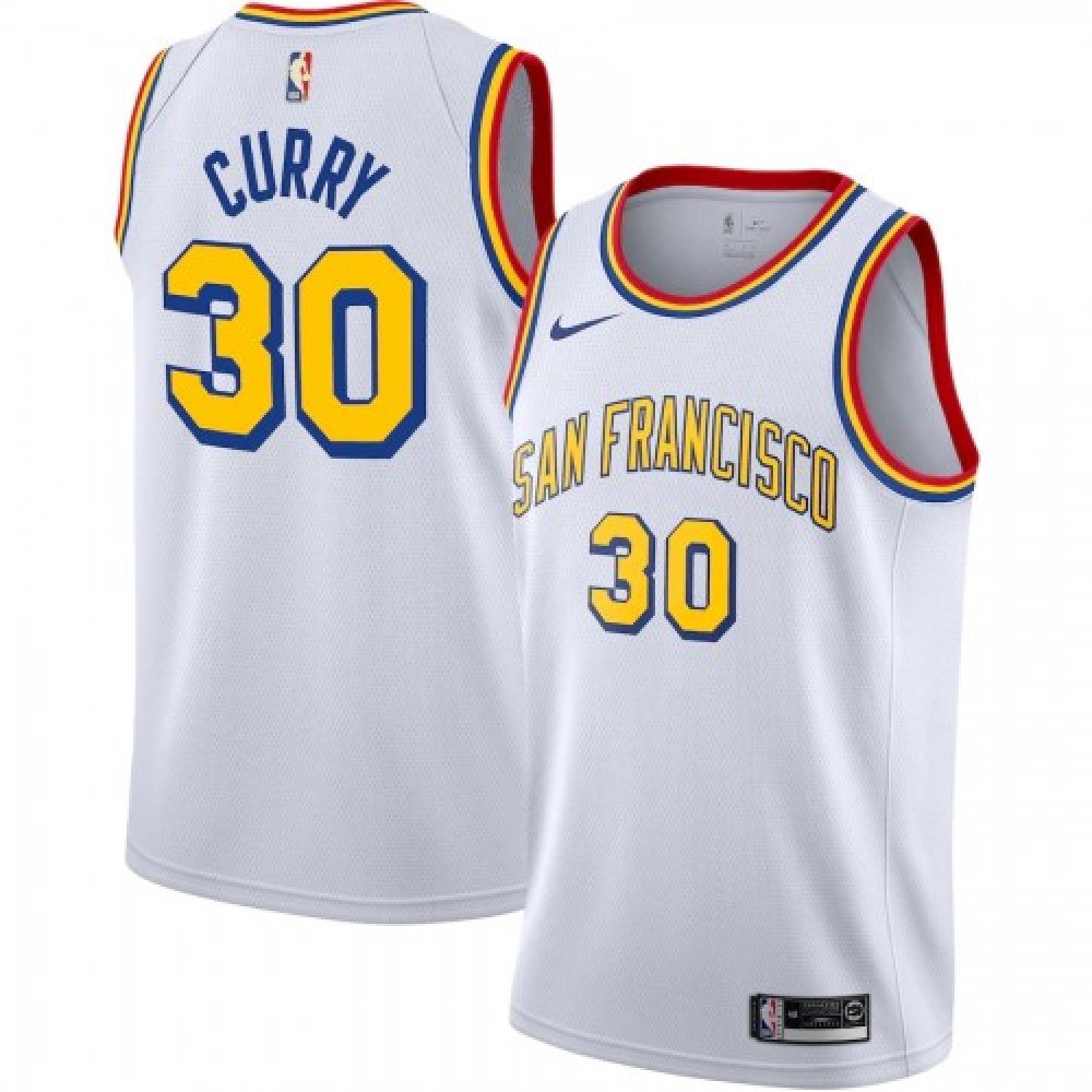 Men's Golden State Warriors White Classic Swingman Jersey