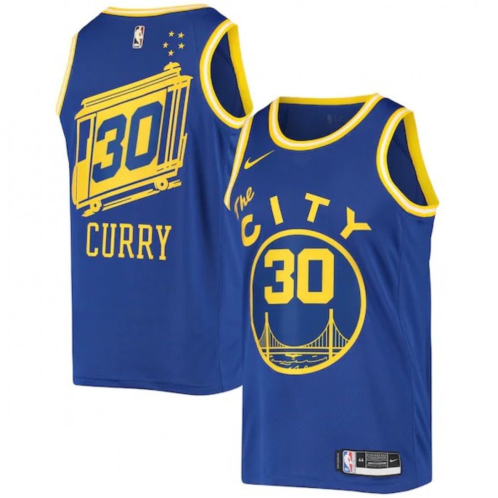 Kids' Golden State Warriors 2020/21 Royal Classic Swingman Jersey
