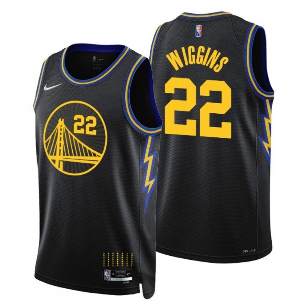 Kids' Golden State Warriors 2021/22 Black City Swingman Jersey