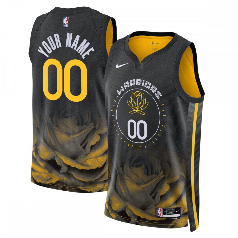 Men's Golden State Warriors 2022/23 Black City Swingman Jersey