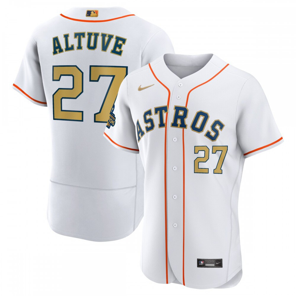 Kids' Houston Astros 2023 Gold Player Jersey