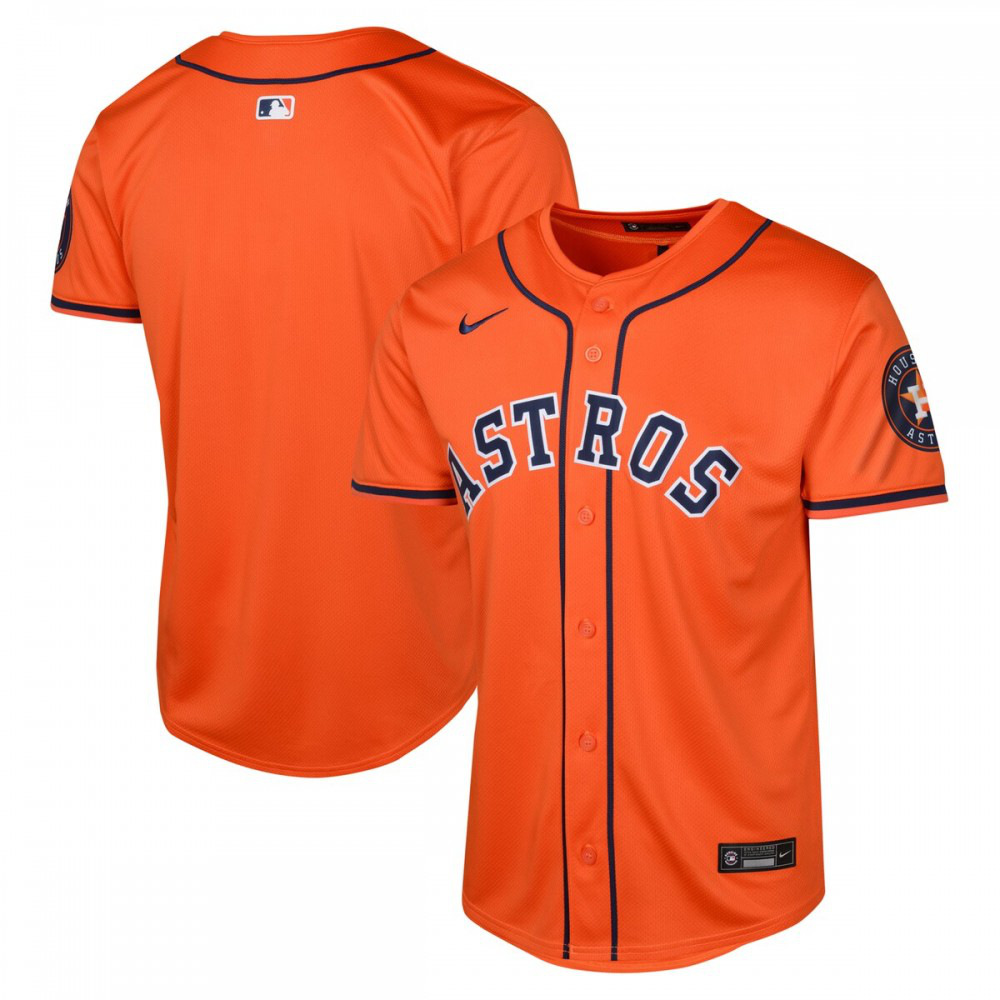 Kids' Houston Astros Orange Limited Jersey