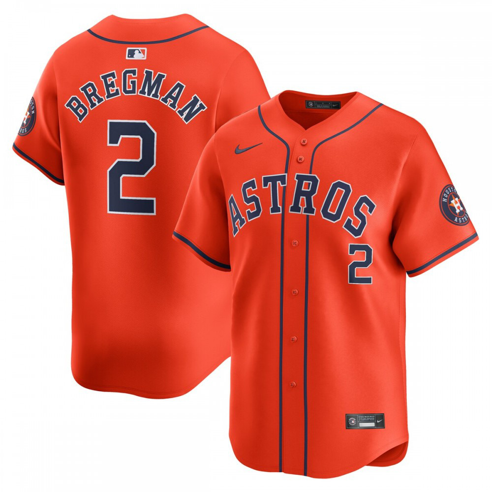Kids' Houston Astros Orange Limited Jersey