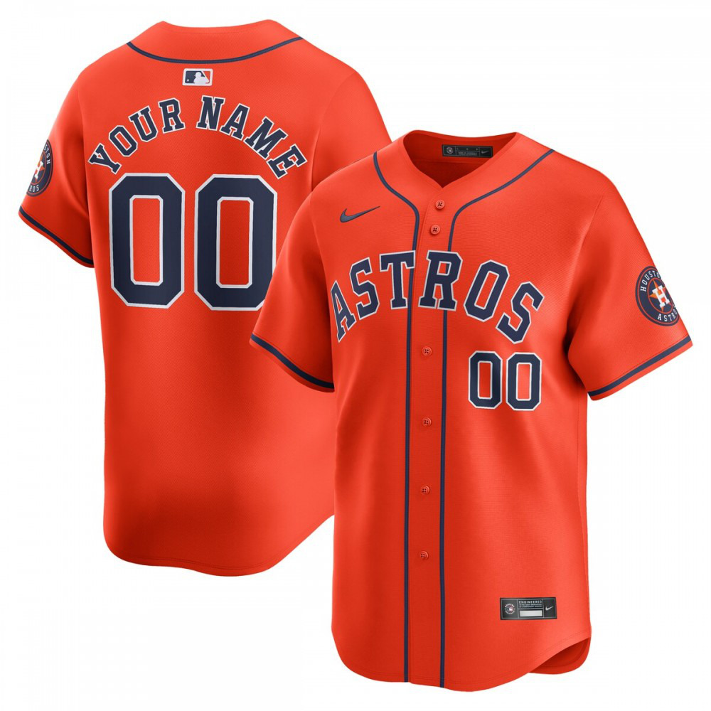 Kids' Houston Astros Orange Limited Jersey