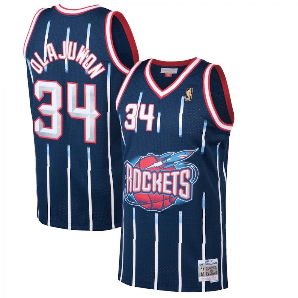 Women's Houston Rockets Navy Throwback Swingman Jersey