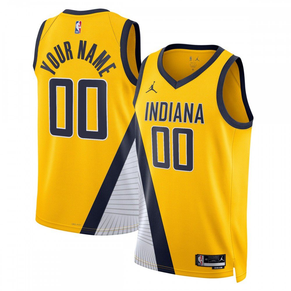 Kids' Indiana Pacers 2022/23 Yellow Statement Swingman Jersey