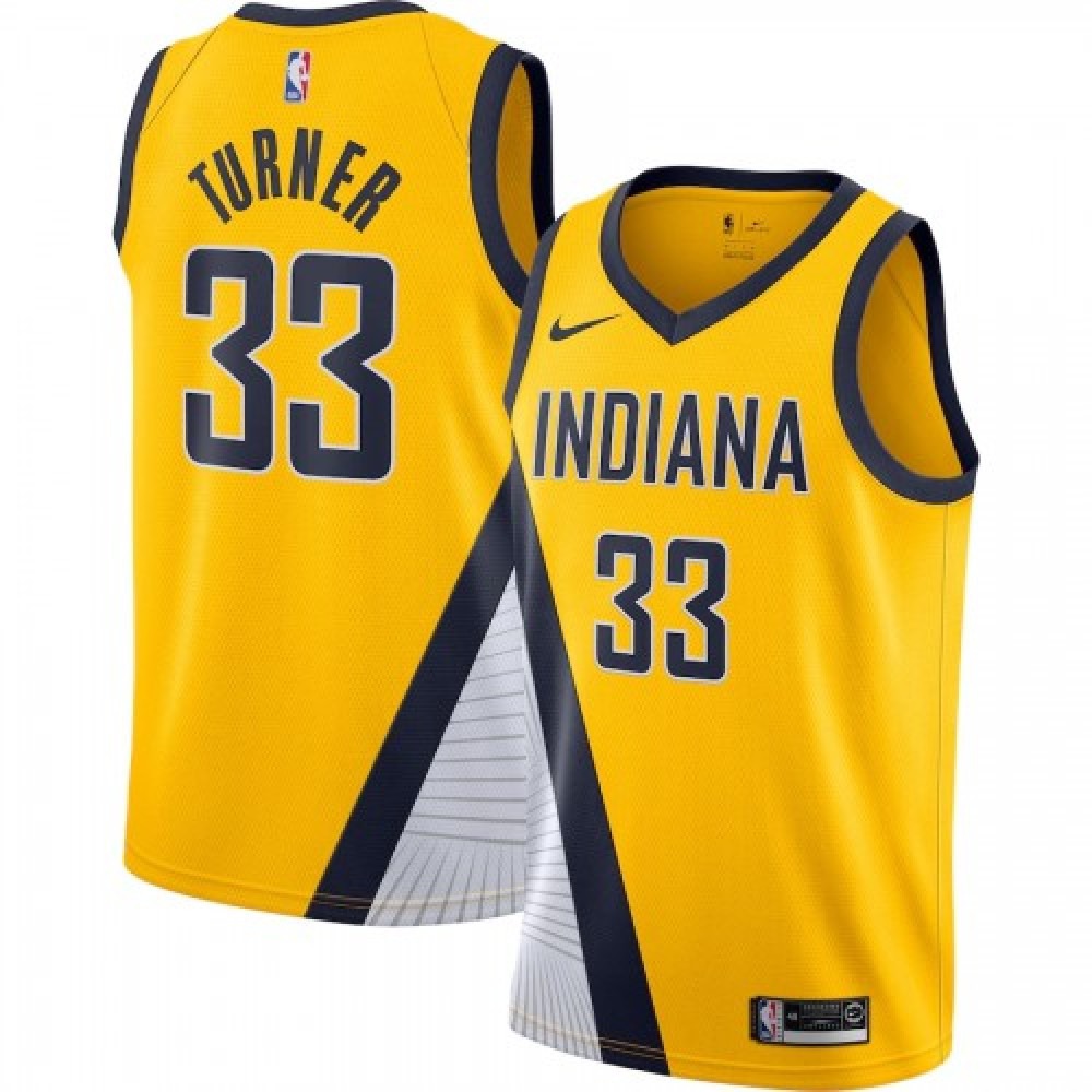 Men's Indiana Pacers Gold Statement Swingman Jersey