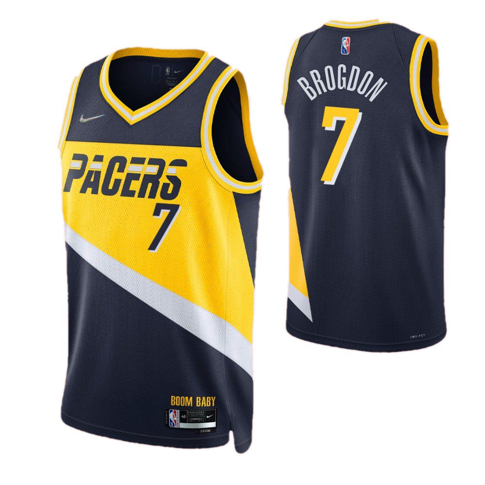 Men's Indiana Pacers 2021/22 Navy City Swingman Jersey