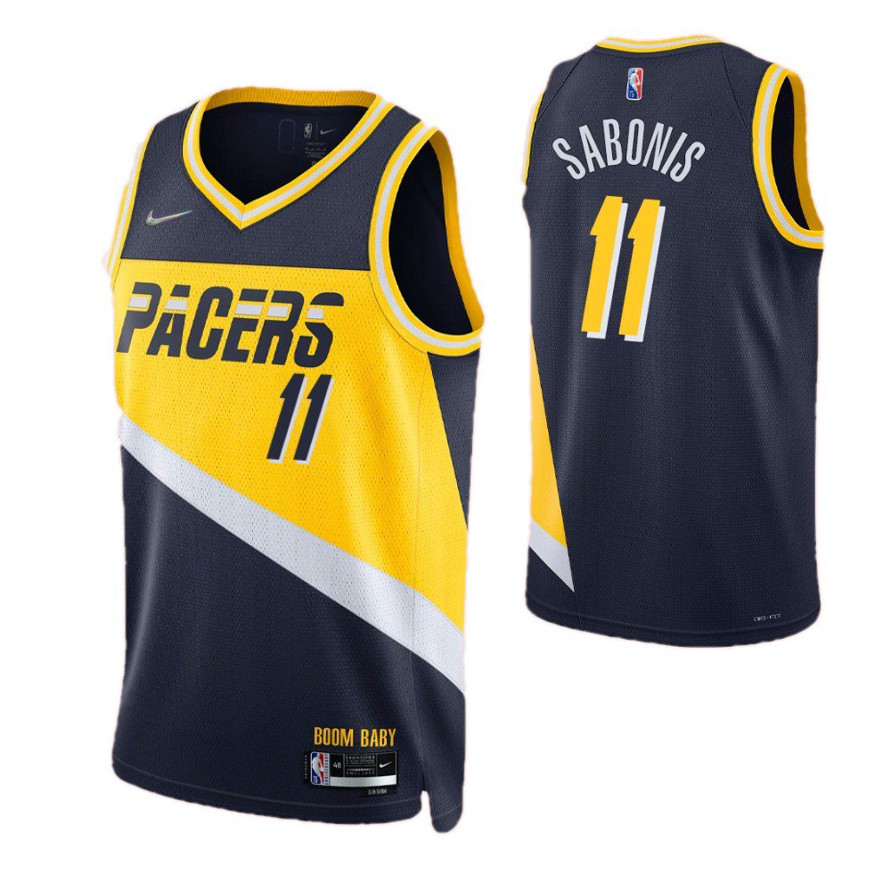 Kids' Indiana Pacers 2021/22 Navy City Swingman Jersey