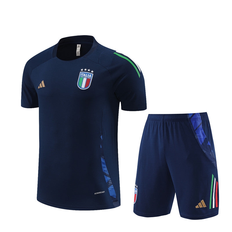 Kids' Italy 2024/25 Blue Training Shorts