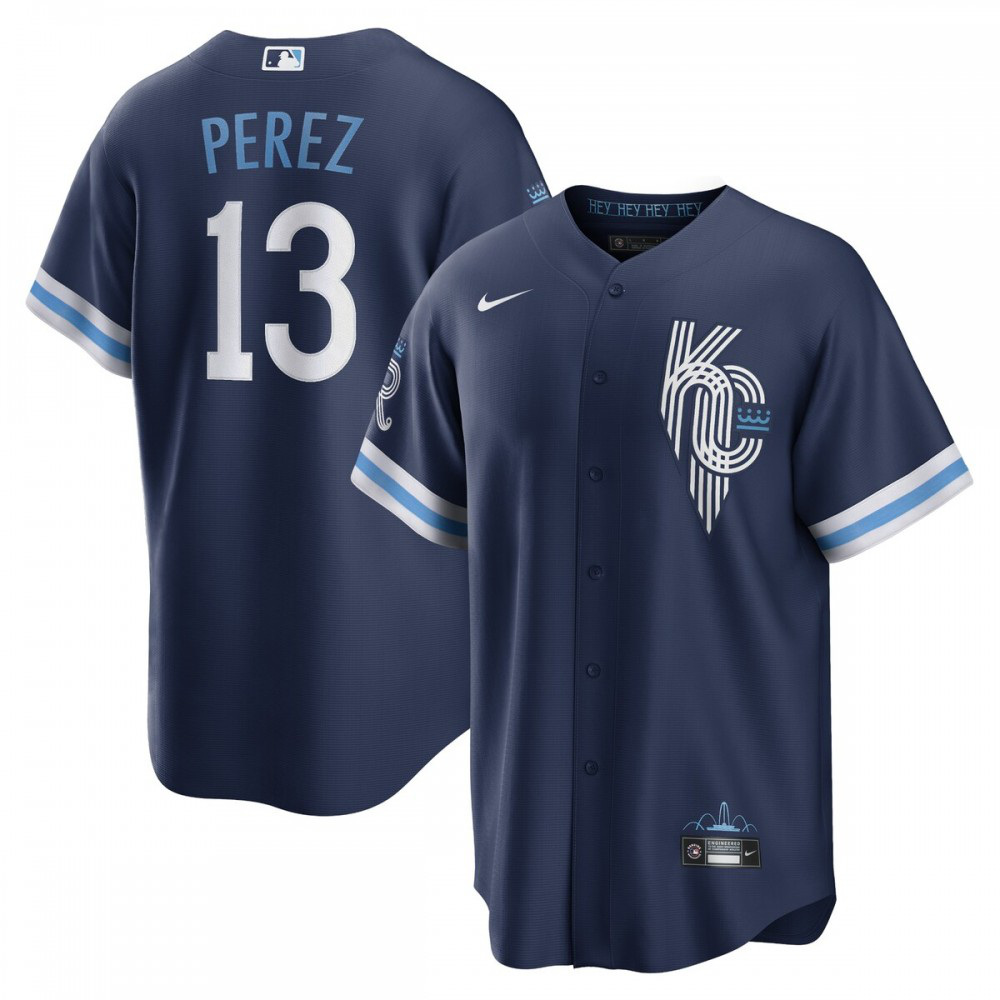 Men's Kansas City Royals 2022 Navy City Player Jersey