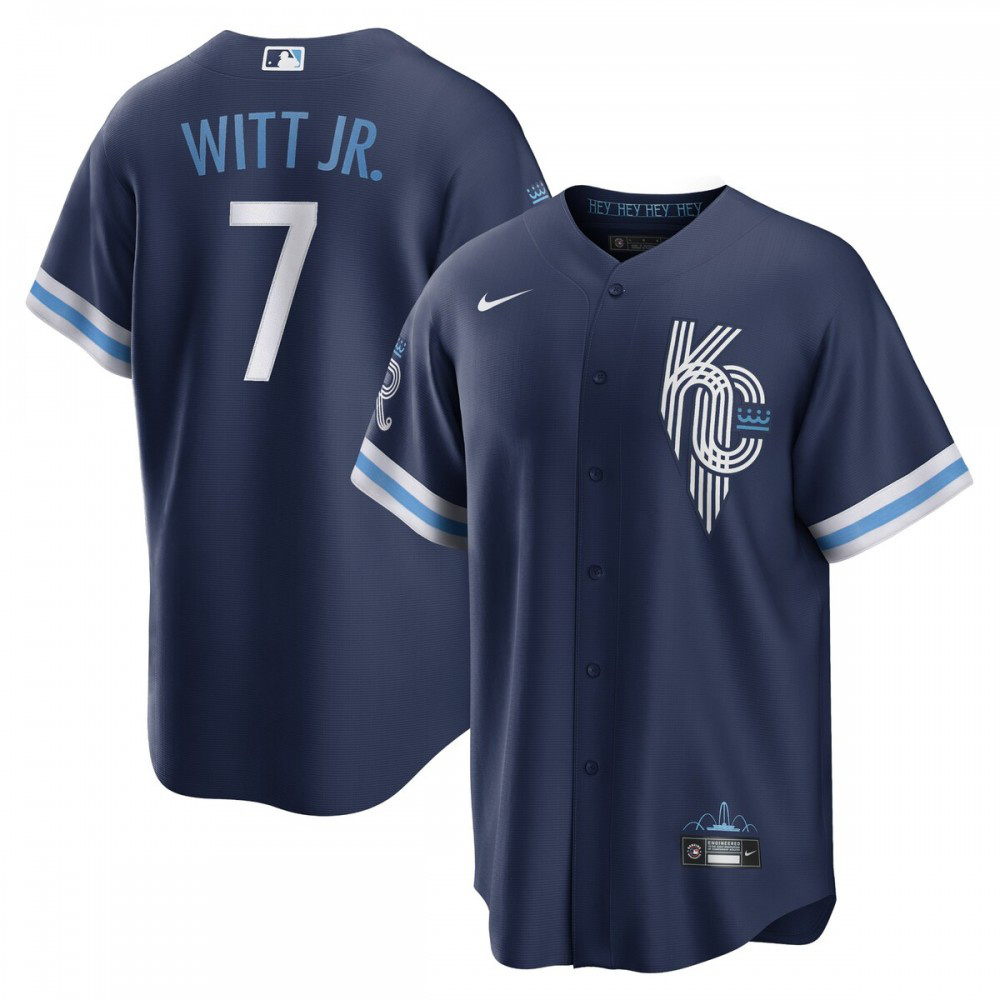 Men's Kansas City Royals 2022 Navy City Player Jersey