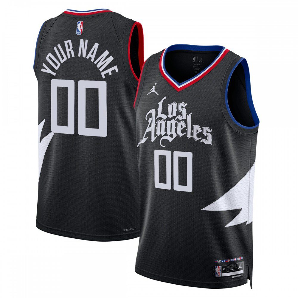 Women's LA Clippers 2022/23 Black Statement Swingman Jersey