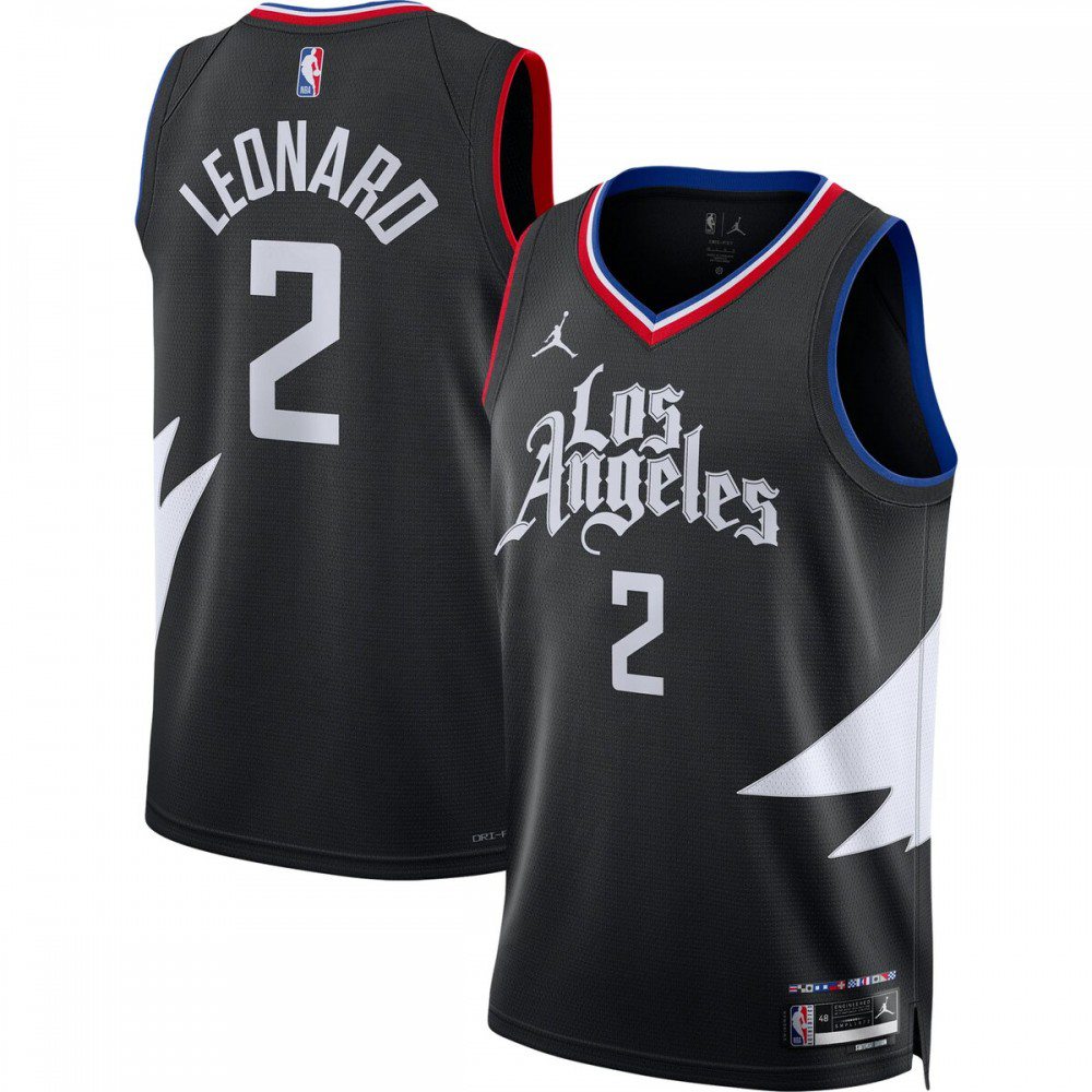 Men's LA Clippers 2022/23 Black Statement Swingman Jersey