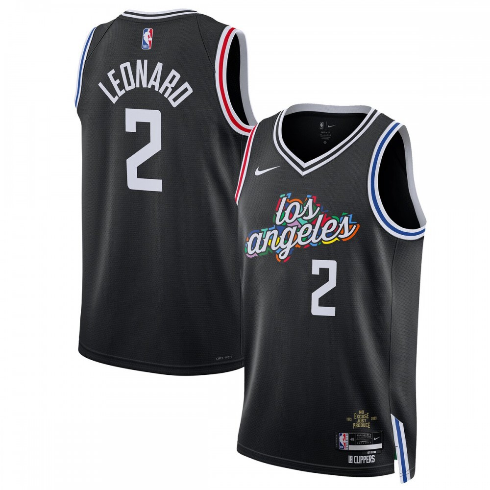 Kids' LA Clippers 2022/23 Black City Swingman Jersey