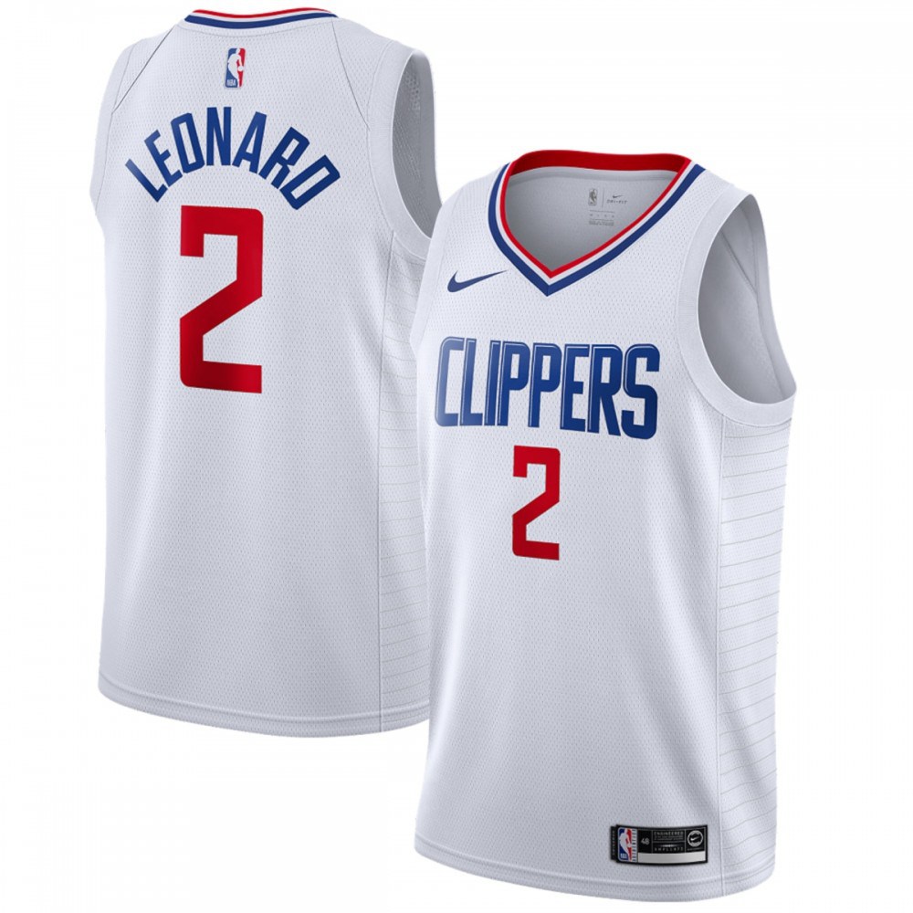 Kids' LA Clippers 2019/20 White Swingman Jersey