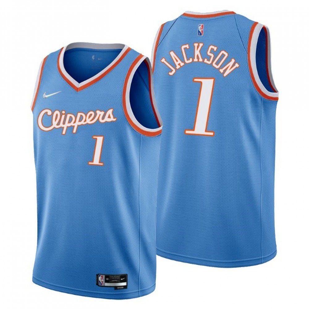 Kids' Los Angeles Clippers 2021 Blue City Swingman Jersey