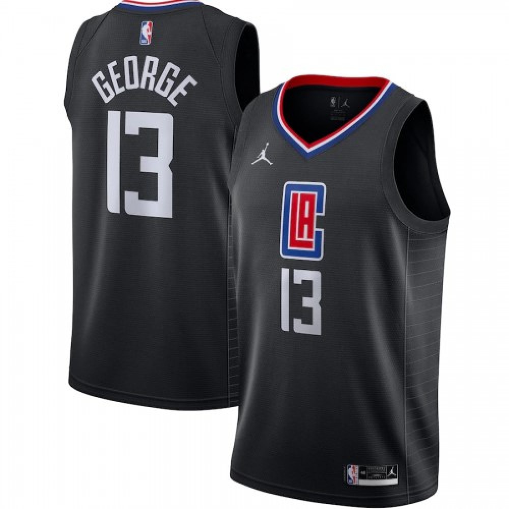 Men's LA Clippers Black Statement Swingman Jersey