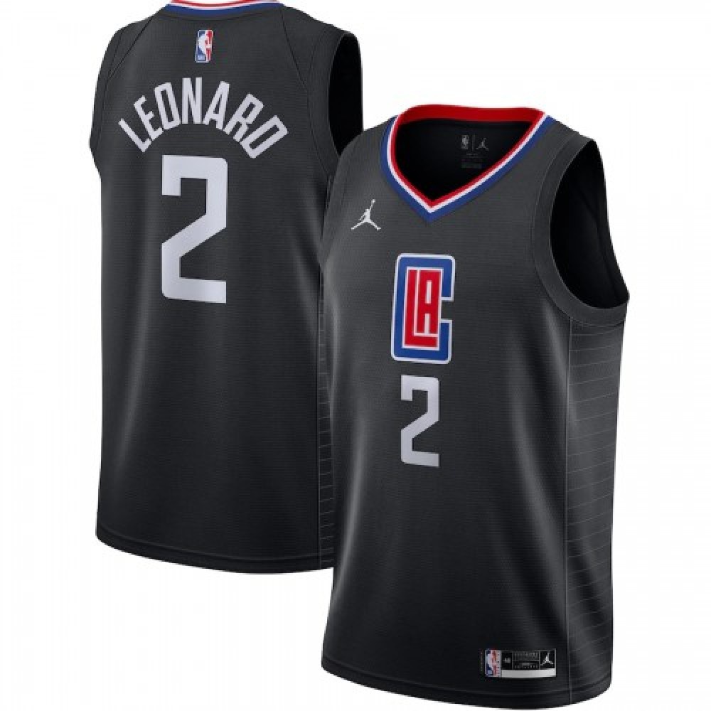 Men's LA Clippers Black Statement Swingman Jersey
