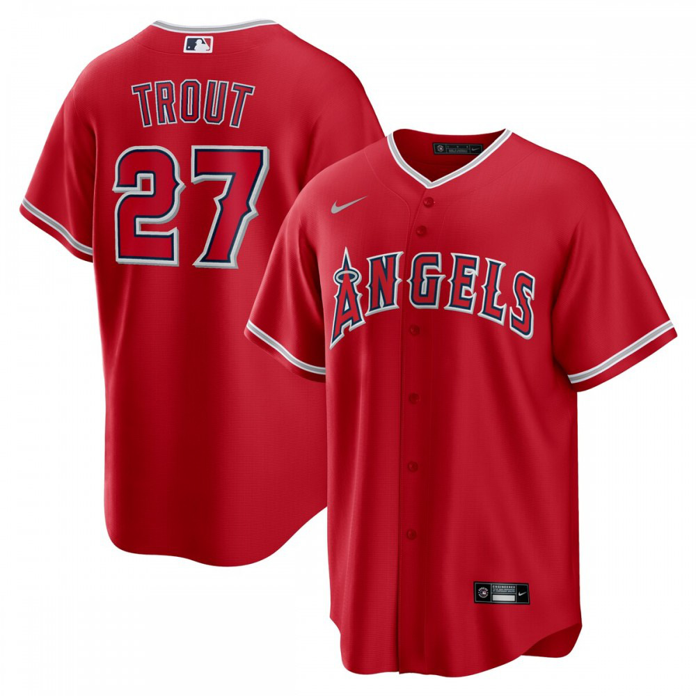 Kids' Los Angeles Angels Red Player Jersey