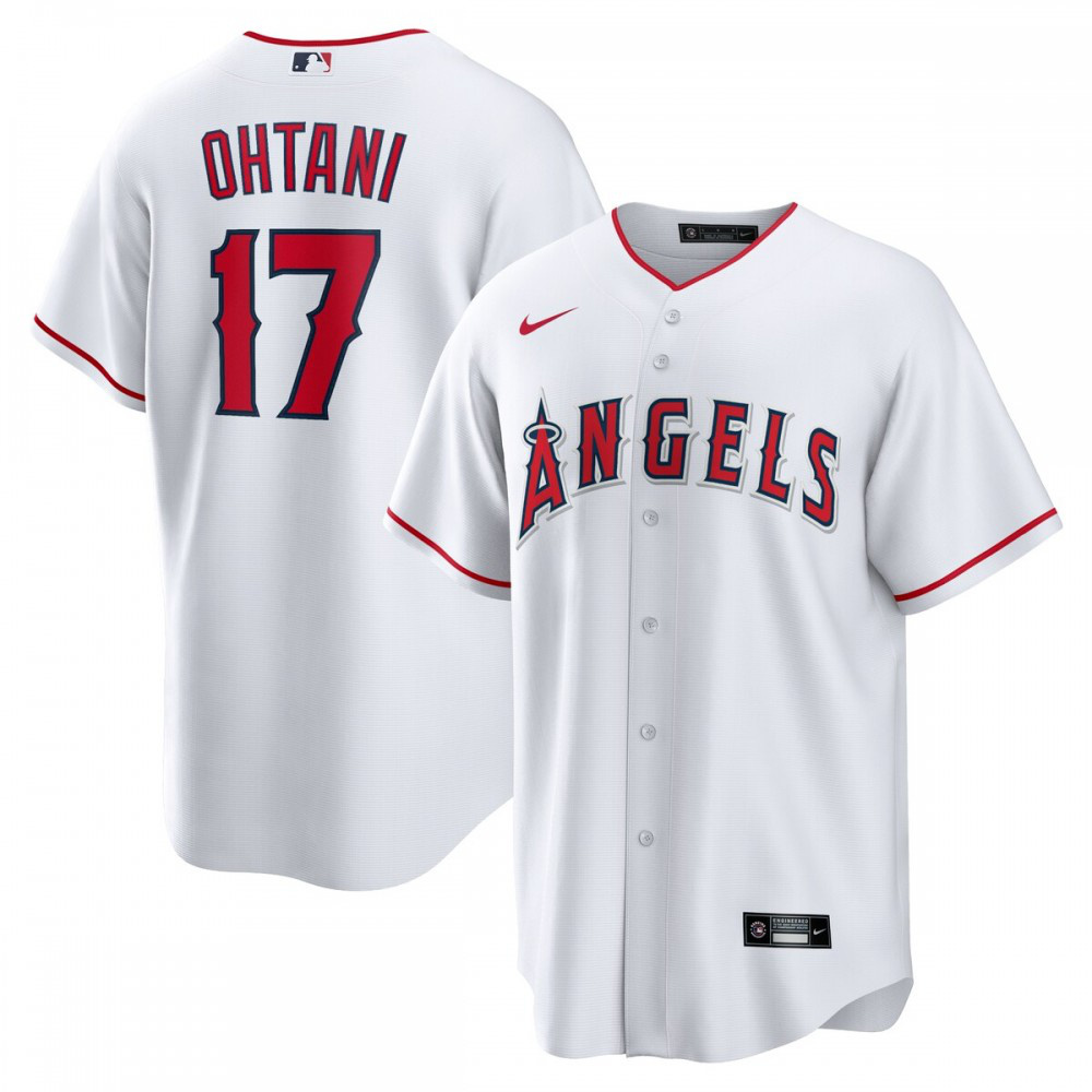 Kids' Los Angeles Angels White Player Jersey