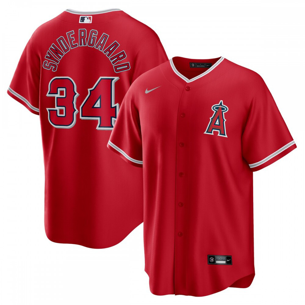 Kids' Los Angeles Angels Red Player Jersey