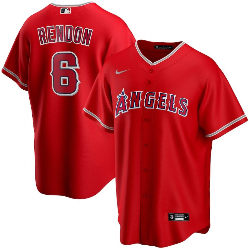 Men's Los Angeles Angels 2020 Scarlet Alternate Jersey