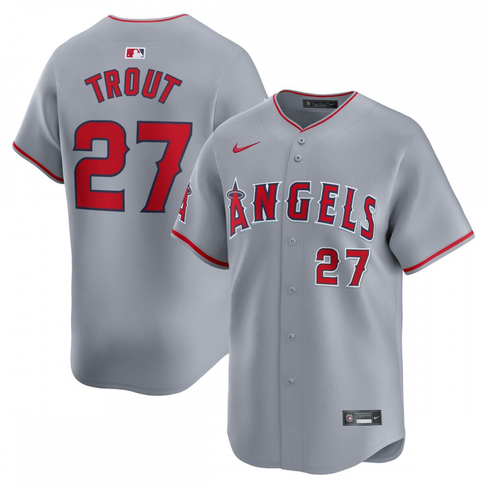Kids' Los Angeles Angels Gray Limited Jersey