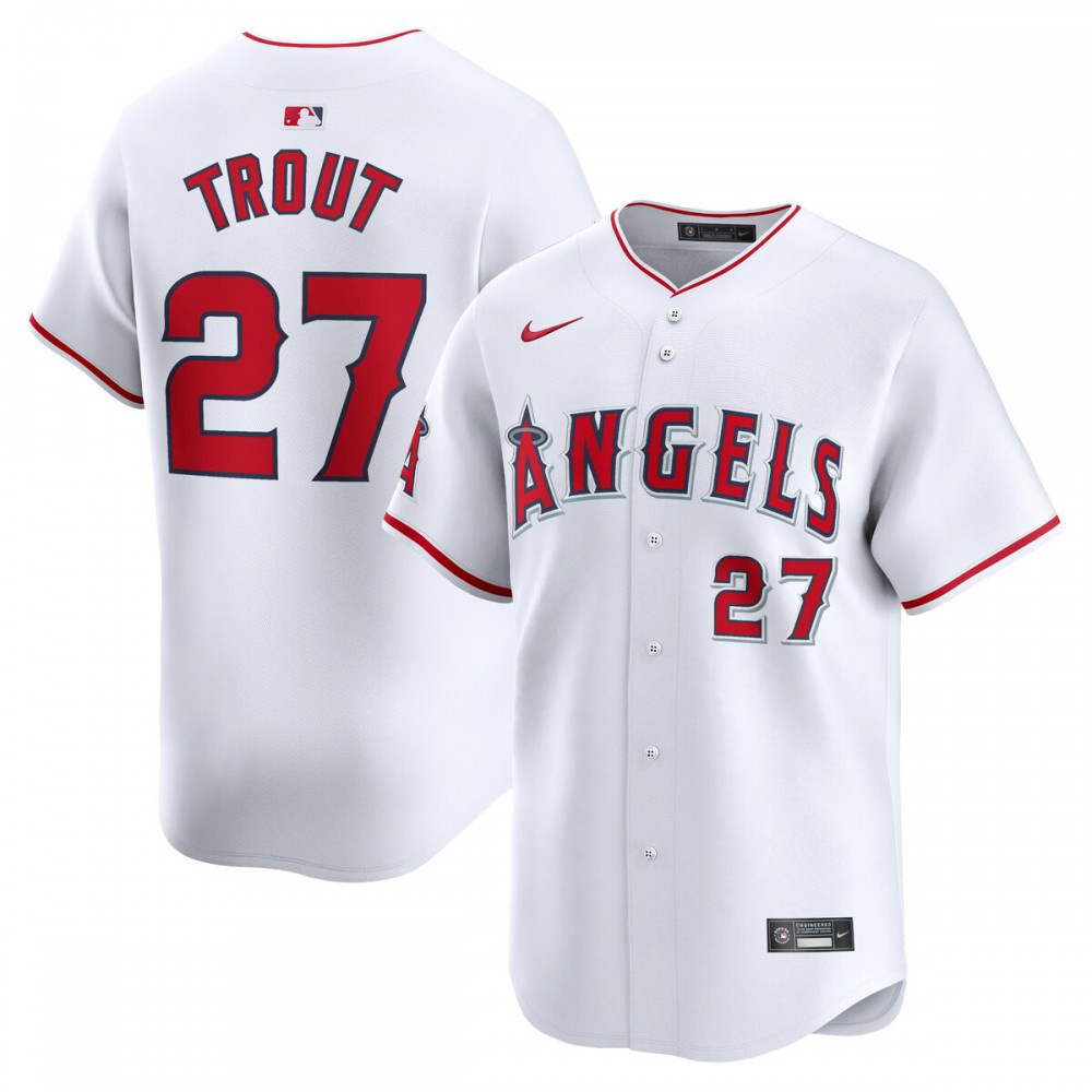 Kids' Los Angeles Angels White Limited Jersey