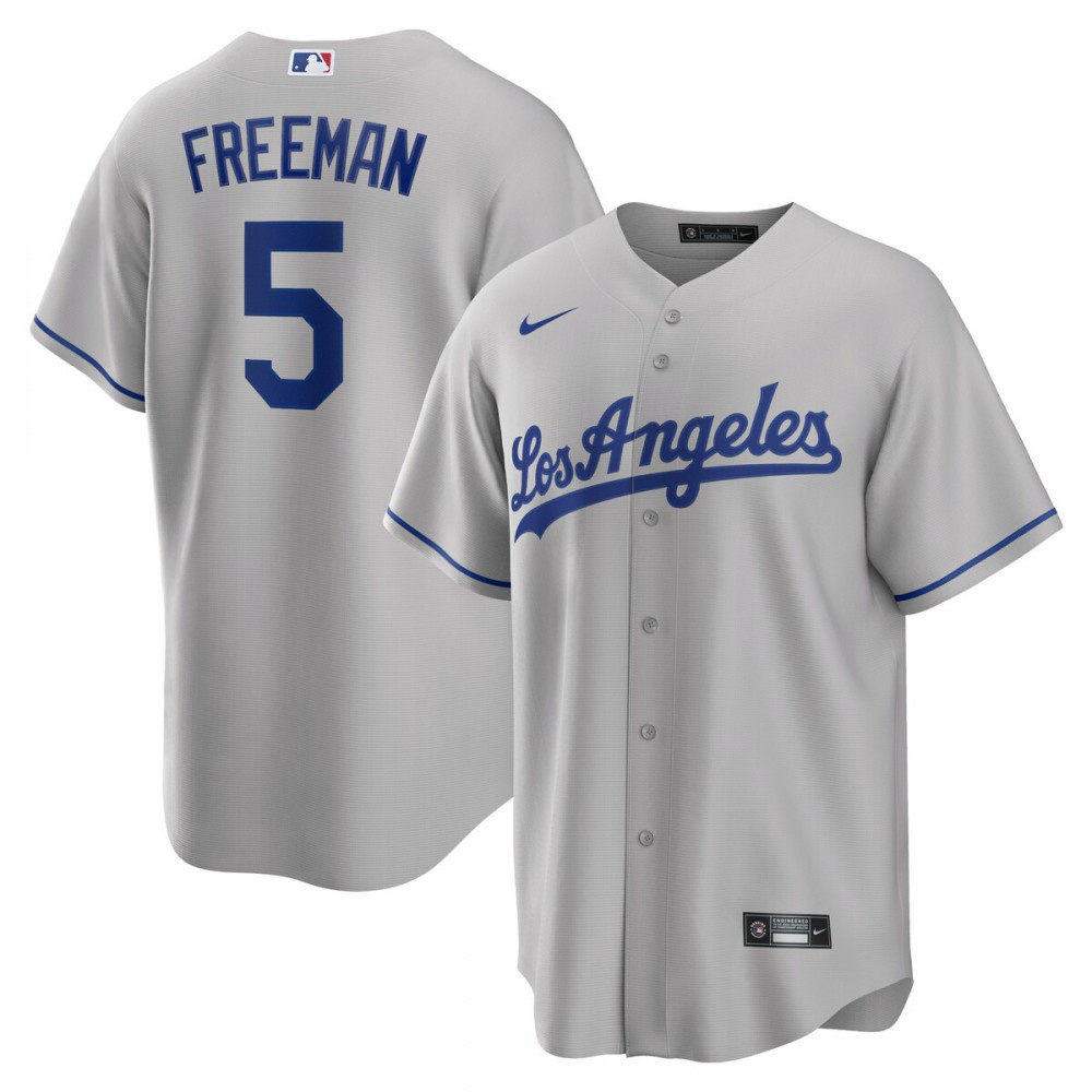 Men's Los Angeles Dodgers Gray Player Jersey