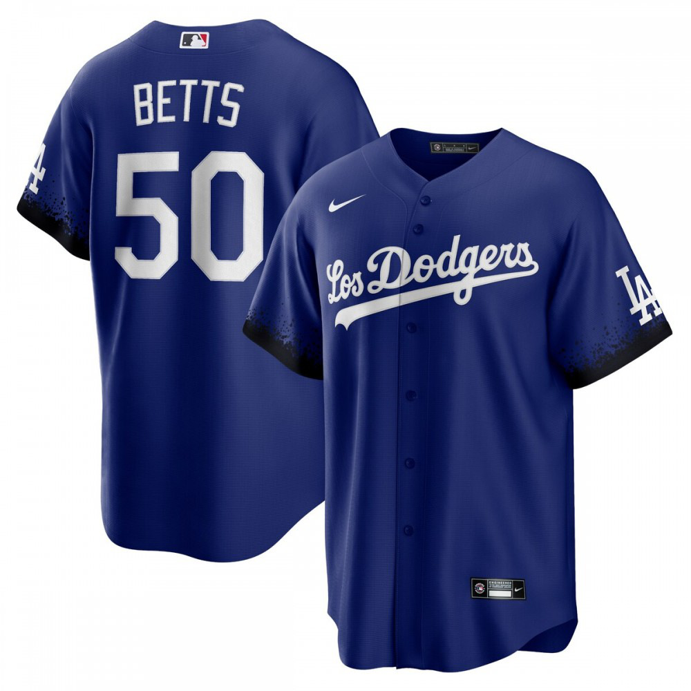 Kids' Los Angeles Dodgers 2021 Royal City Player Jersey