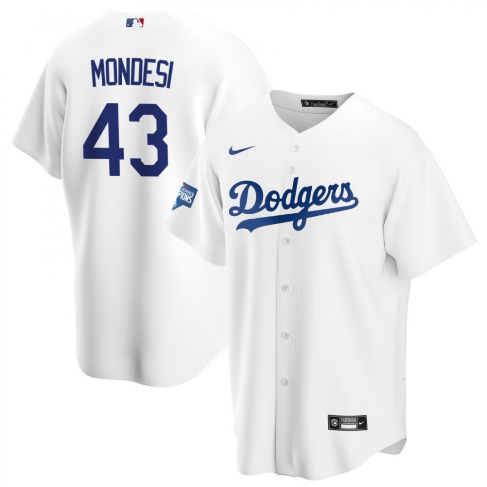 Kids' Los Angeles Dodgers 2020 White Home Jersey