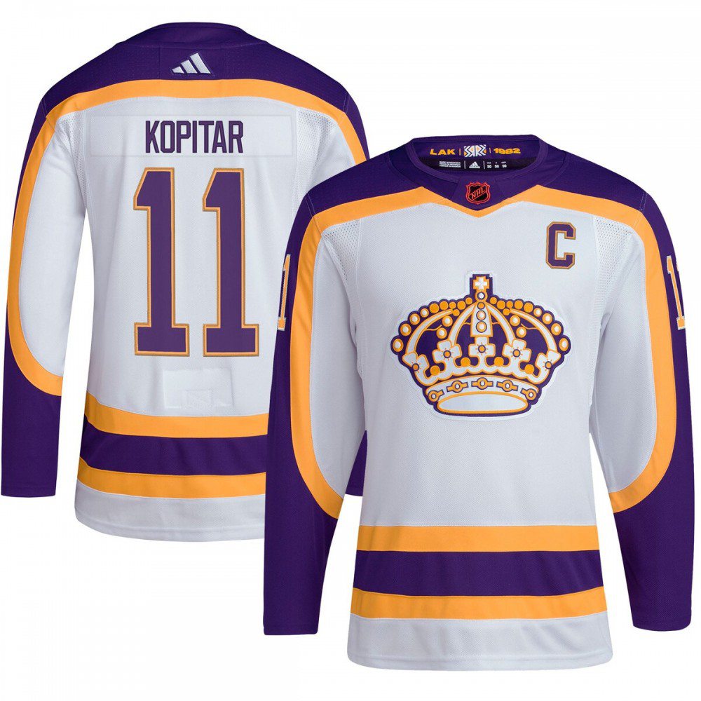 Men's Los Angeles Kings White Retro Player Jersey