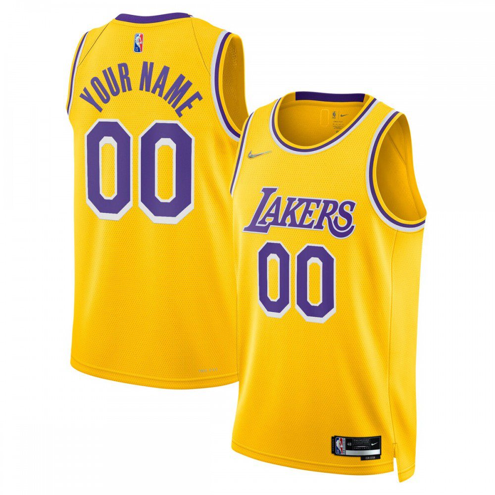 Kids' Los Angeles Lakers 2021/22 Gold Icon Swingman Jersey