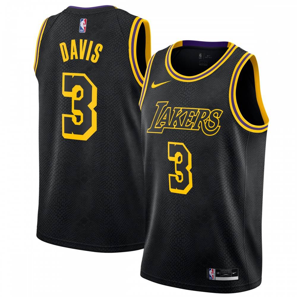 Kids' Los Angeles Lakers Black City Swingman Jersey