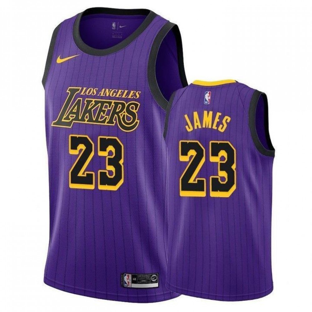 Kids' Los Angeles Lakers 2018/19 Purple City Swingman Jersey
