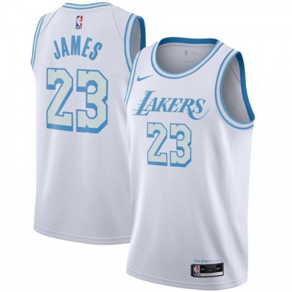 Kids' Los Angeles Lakers 2020/21 White City Swingman Jersey