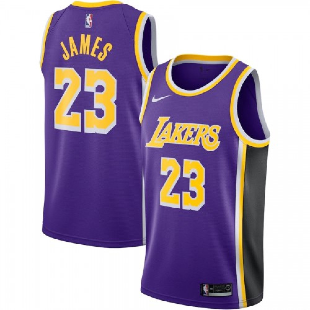 Kids' Los Angeles Lakers Purple Statement Swingman Jersey