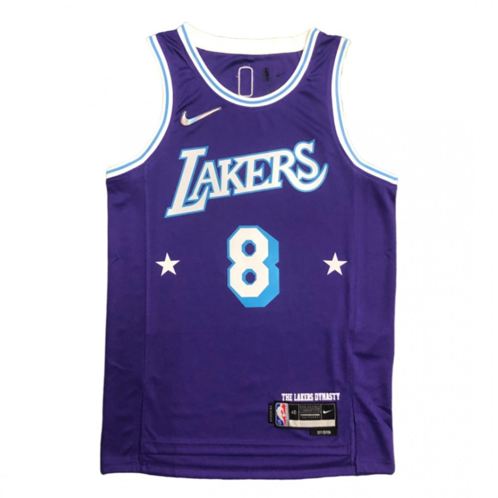 Men's Los Angeles Lakers 2021/22 Purple City Swingman Jersey