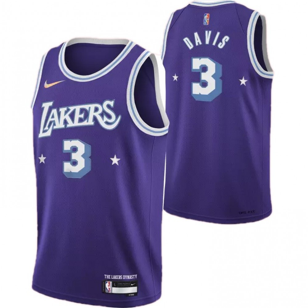 Women's LosAngeles Lakers Anthony 2021/22 Purple City Swingman Jersey