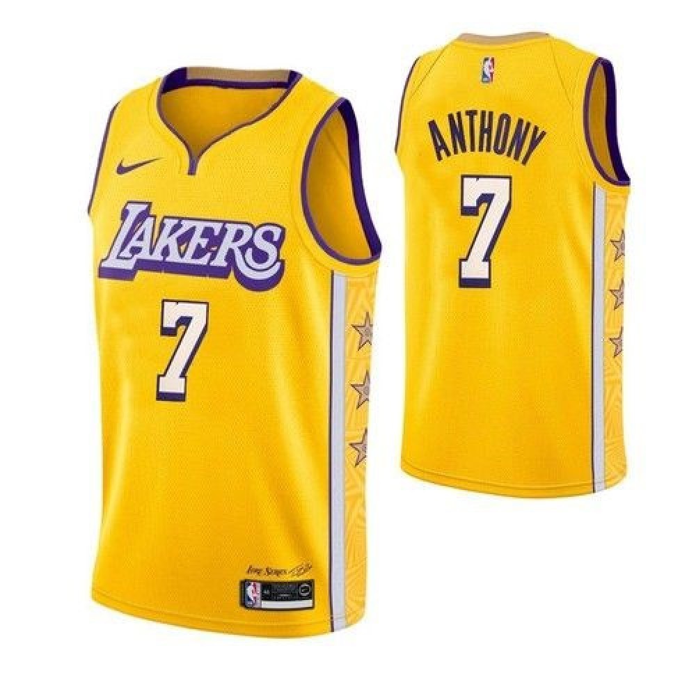 Kids' Los Angeles Lakers Yellow City Swingman Jersey