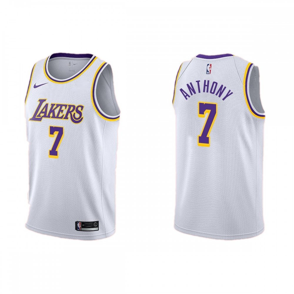 Men's Los Angeles Lakers 2020/21 White Swingman Jersey