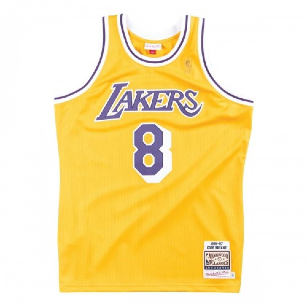 Men's Los Angeles Lakers Yellow Throwback Jersey