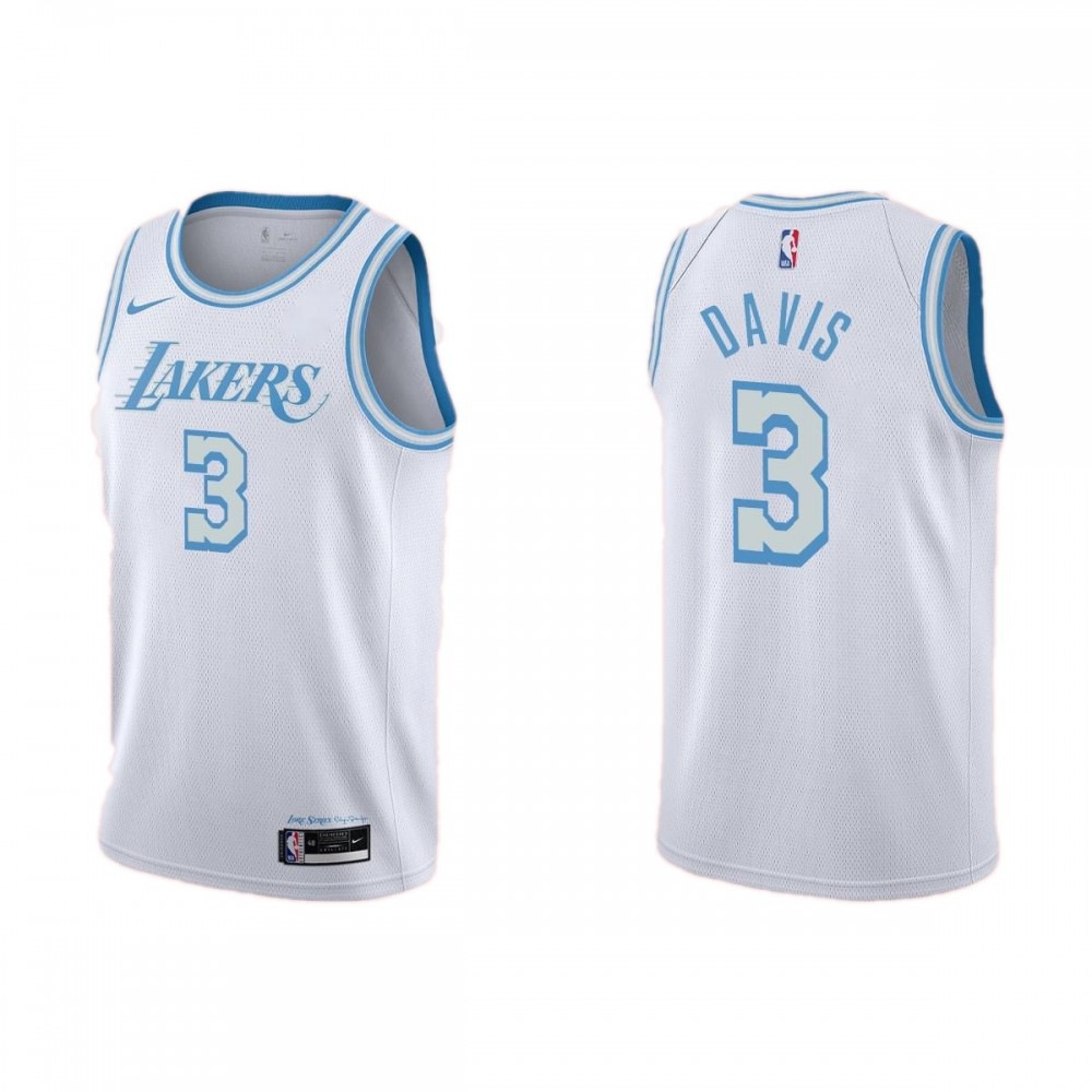Kids' Los Angeles Lakers 2020/21 White City Swingman Jersey