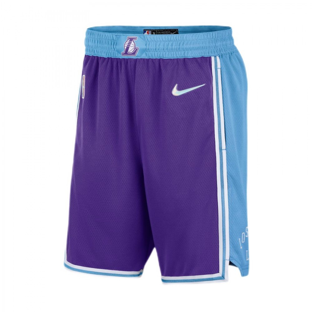 Kids' Los Angeles Lakers 2021/22 Purple City Swingman Shorts