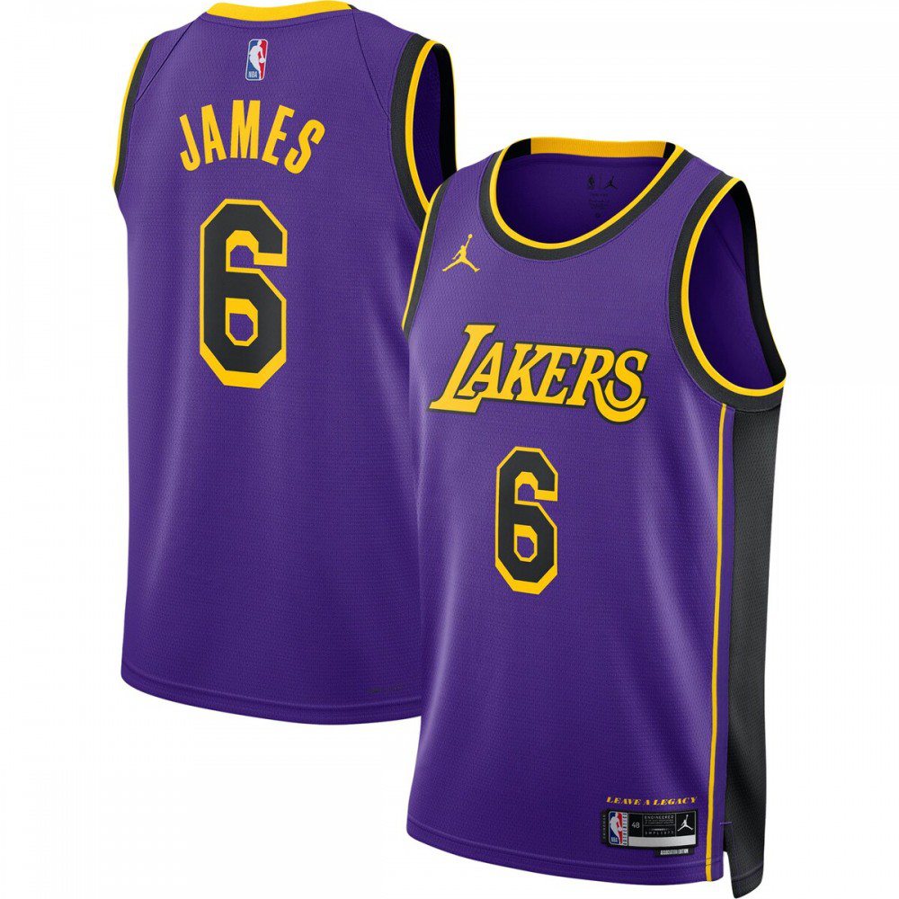 Kids' Los Angeles Lakers 2022/23 Purple Statement Swingman Jersey
