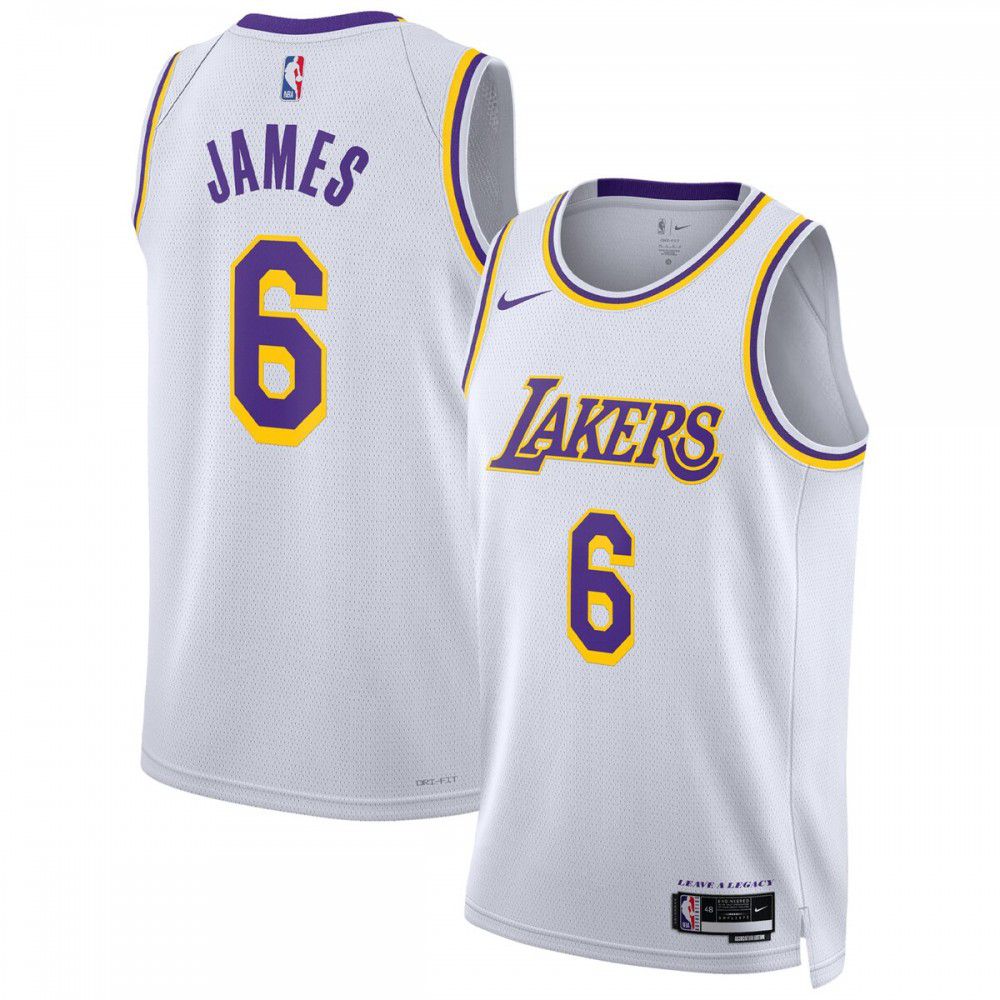 Men's Los Angeles Lakers 2022/23 White Swingman Jersey