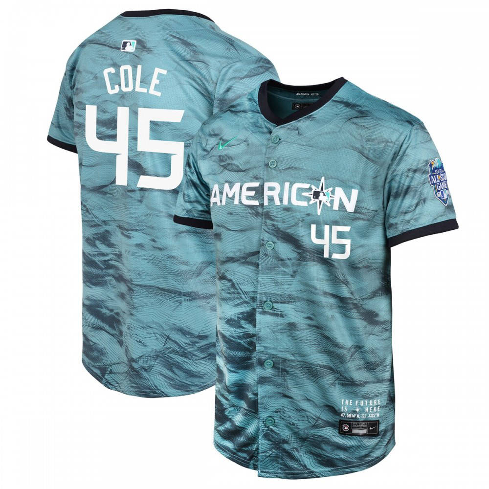 Kids' Gerrit Cole American 2023 Teal Limited Jersey