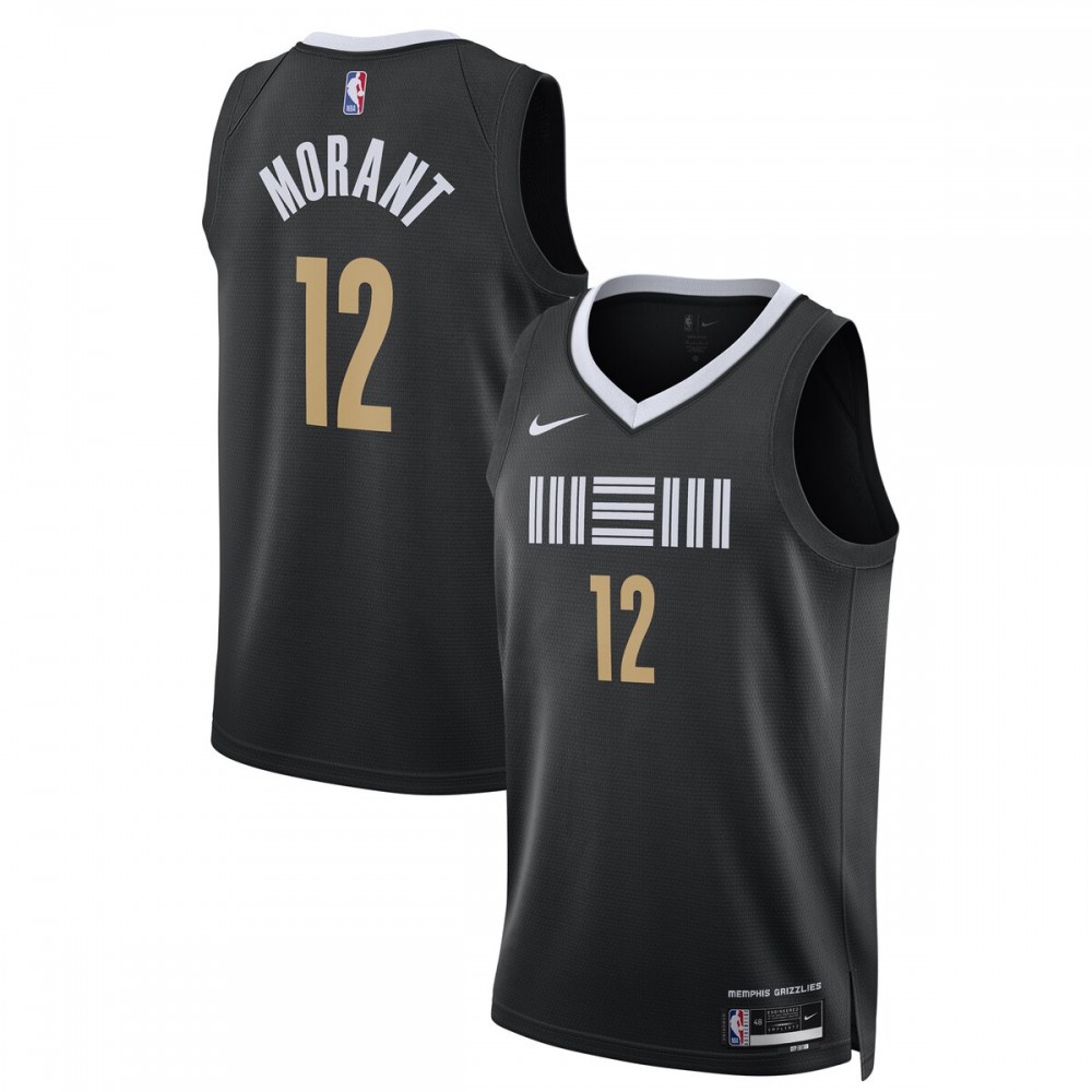 Kids' Memphis Grizzlies 2023/24 Black City Swingman Jersey